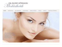Tablet Screenshot of medizin-kosmetik.at